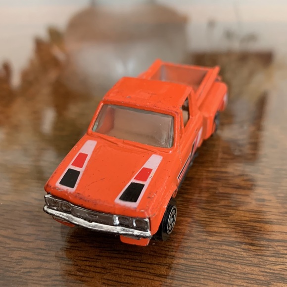 Vintage Yatming Diecast Orange Chevrolet Stepside Pickup Truck NO. 1700 Yat Ming - Picture 2 of 10